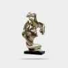 Couple Figurines Statue Romantic Carved Crafts Ornament Kissing Lover Resin Sculpture Modern Art - تصویر 4