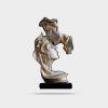 Couple Figurines Statue Romantic Carved Crafts Ornament Kissing Lover Resin Sculpture Modern Art - تصویر 2