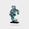 Couple Figurines Statue Romantic Carved Crafts Ornament Kissing Lover Resin Sculpture Modern Art - تصویر 3